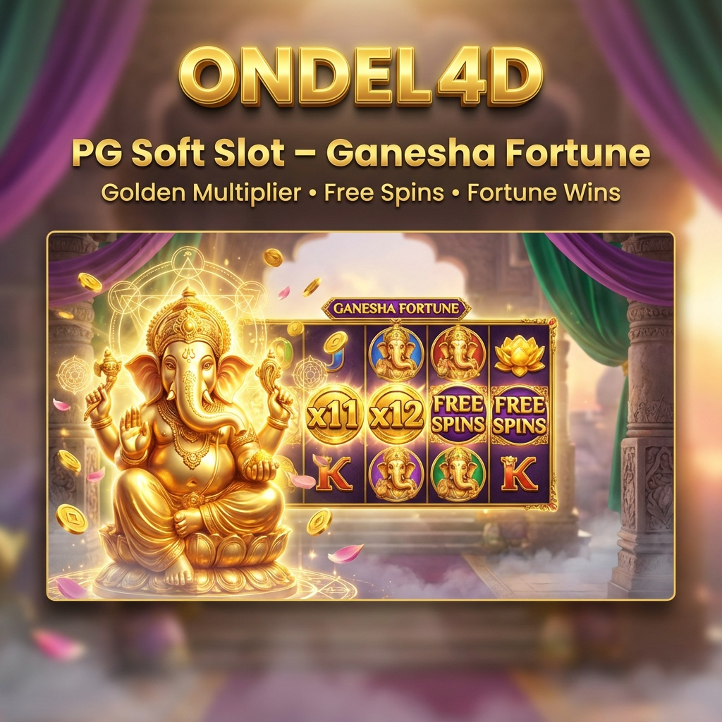 Slot PG Soft Ganesha Fortune di ONDEL4D: Sentuhan Ilahi Pembuka Rezeki